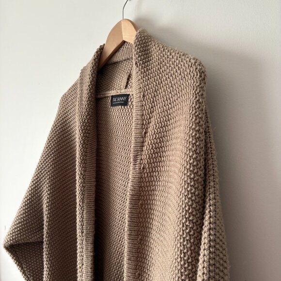 The Skinny Erinn Knit Cardigan Brown Taupe  OS - Picture 7 of 10